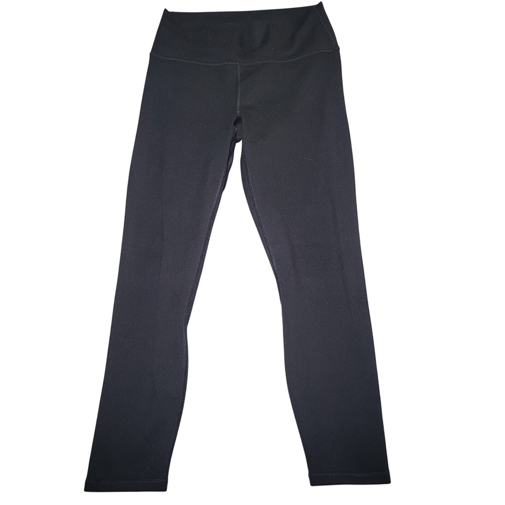 Fabletics PowerHold High Waisted Compression Leggings Black Crop Pocket XS